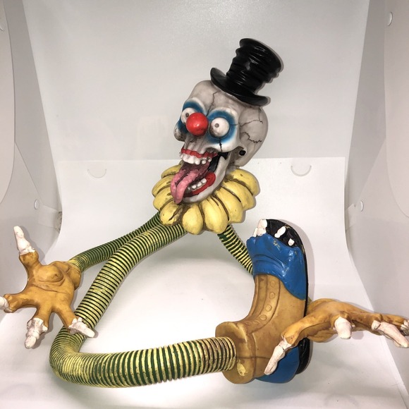Gemmy Other - RARE Gemmy Evil Clown "Tangler" Halloween Prop 28" Horror Circus Carnival
